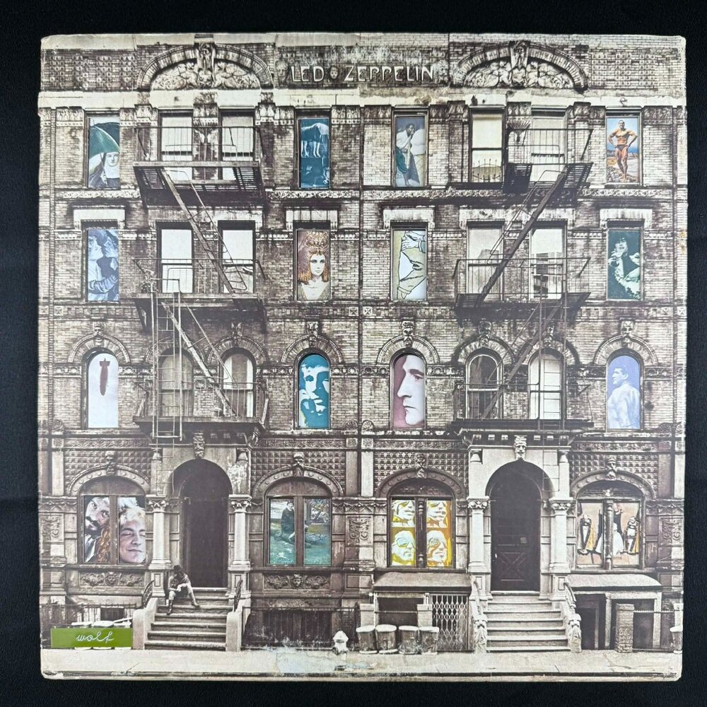 Led Zeppelin ‎Physical Graffiti "AT" Press "PR" vinyl record LP Die Cut 70s